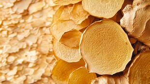 切片黄芪特写展示