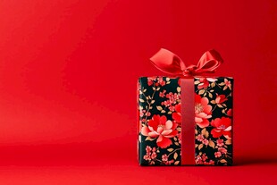 中式花卉图案精美礼品盒