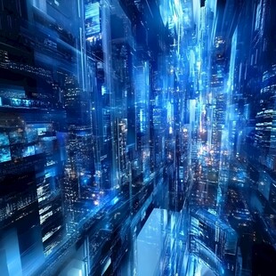 未来都市科技幻景