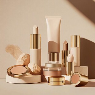奢华美妆产品展示