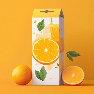 橙味包装设计与新鲜橙子