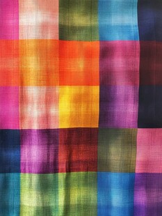 多彩拼接布料纹理图案