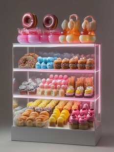 梦幻甜品展示架 多彩糕点