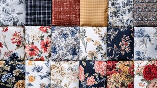 多样花卉格子布料大集合