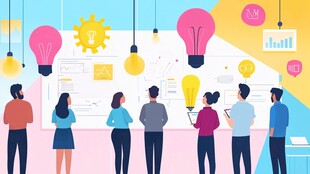 团队创意研讨场景