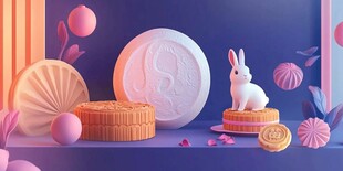 中秋主题精美3D场景展示