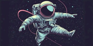 太空漫步的宇航员