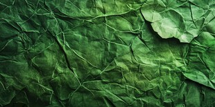 绿色皱纸纹理背景图