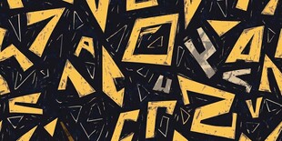 抽象几何字母图案背景