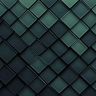 深绿方块几何纹理背景