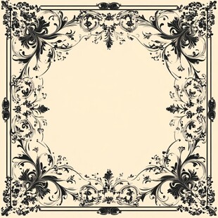 复古欧式花纹边框图案