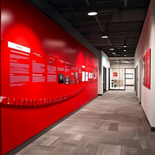 红色文化长廊展示空间