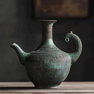 古风青铜茶壶 典雅韵味十足