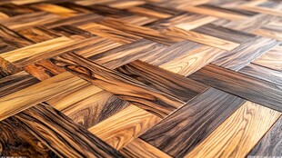 精美拼花木地板纹理特写