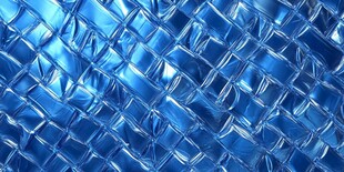 蓝色编织纹理金属质感背景