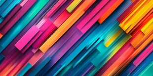 炫彩斜纹几何抽象背景图