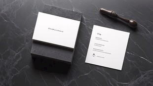 商务名片与文具优雅展示