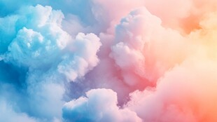 梦幻绚丽天空云朵美景