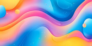 梦幻渐变流体艺术背景