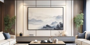 中式客厅的山水意境美学