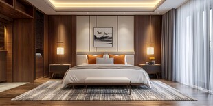 现代简约风温馨卧室空间