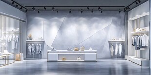现代简约风时尚服装店铺