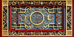 中式传统浮雕装饰图案