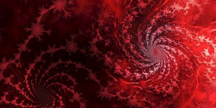 红色梦幻螺旋花纹背景