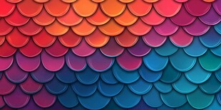 多彩鱼鳞状渐变纹理背景