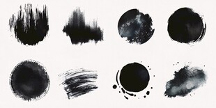 水墨笔触集合