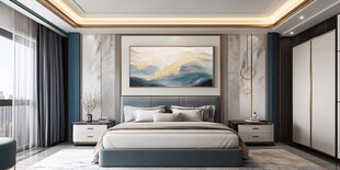 现代简约风精致卧室空间