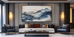 现代中式风客厅优雅景致