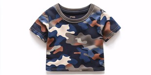 儿童迷彩短袖T恤
