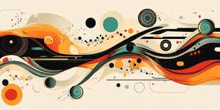 动感抽象线条几何图形艺术