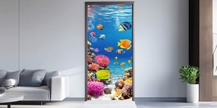 梦幻海底世界玄关装饰画