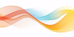 彩色动感波浪线条背景