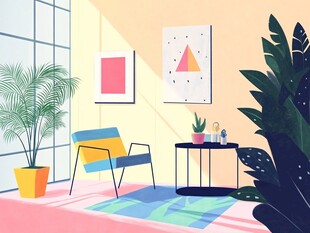 温馨简约室内休闲角落