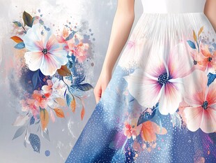 花卉印花梦幻女士连衣裙