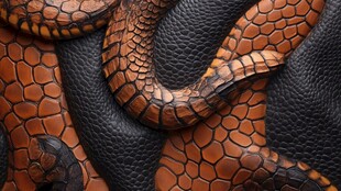 逼真蛇皮纹理特写