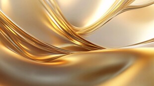 金色流动线条 梦幻质感