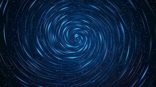 蓝色星空旋涡背景图