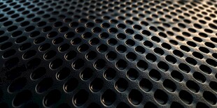 黑色孔洞金属质感纹理