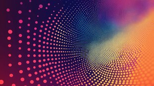 渐变波点绚丽抽象背景图