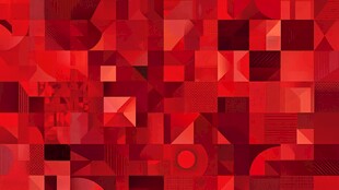 红色几何抽象图案背景