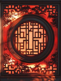 中式雕花窗棂 古典之美