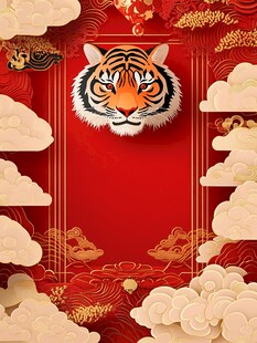 虎年喜庆背景图