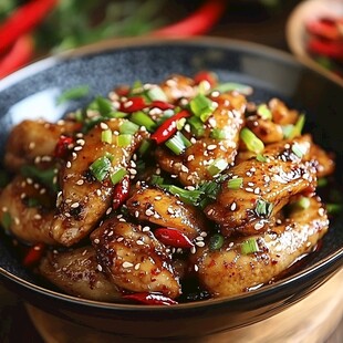 香辣可口的美味鸡翅