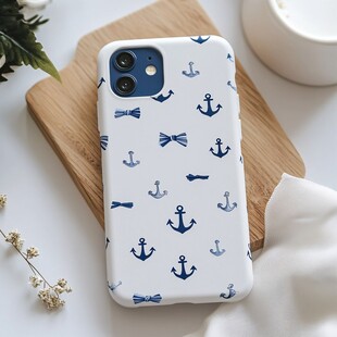 海洋风锚与领结手机壳