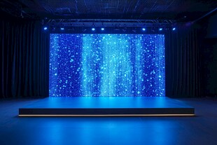 梦幻蓝色星空舞台背景