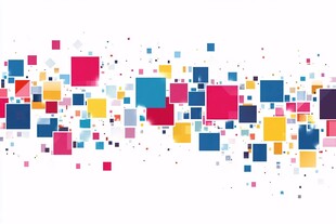 彩色方块动感背景图案